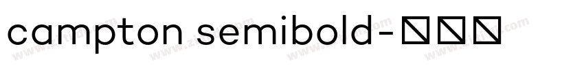 campton semibold字体转换